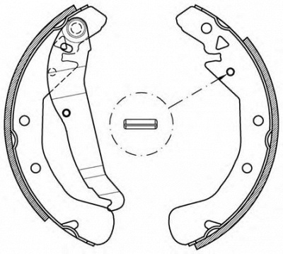 OPEN PARTS bsa216200 -  Комплект тормозных колодок
